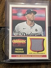 FREDDIE FREEMAN 2025 TOPPS HERITAGE CLUBHOUSE COLLECTION MVP JERSEY PATCH RELIC!