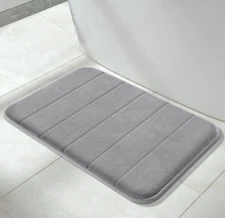 Memory Foam Bath Mat Rug, 31.5 x 19.8 Inches, Comfortable, Soft, Non-Slip