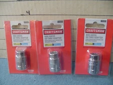 (3) NEW CRAFTSMAN Max Axess 3/8" To 1/4" Drive Pass-Through Adapters  part 29300