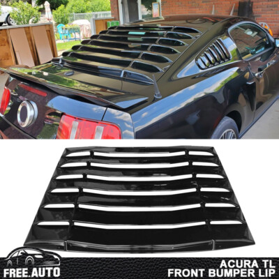 Rear Window Louver Fits 05-14 Ford Mustang IKON Style Sun Shade Vent Gloss Black