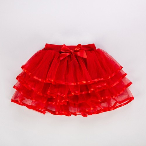 Kids Girls Lolita Skirt Swing Tutu Princess 4 Layered Tiered Hippy Cosplay Skirt - Bild 1 von 19