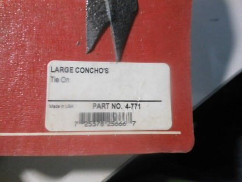 NOS Show Chrome Incomplete Large Conchos Tie On 4-771 - 第 4/5 張圖片