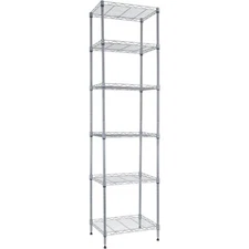 REGILLER 6 Wire Shelving Steel Storage Rack Adjustable Unit Shelves
