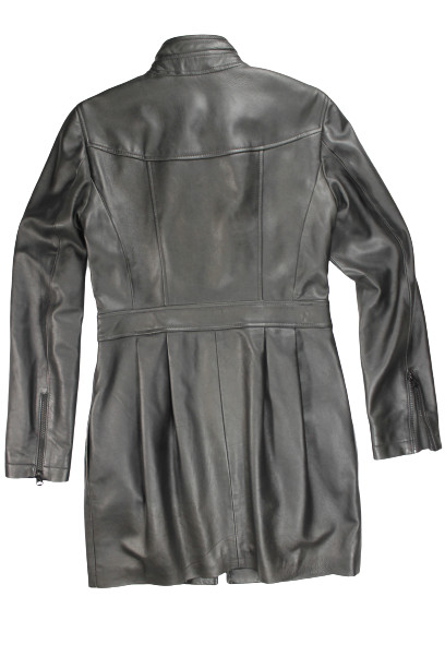 Leather Biker Coat God Leather Jacket Women Pu Jackets Zipper Stitching Double Layer Turn-down Collar Coat main image 1