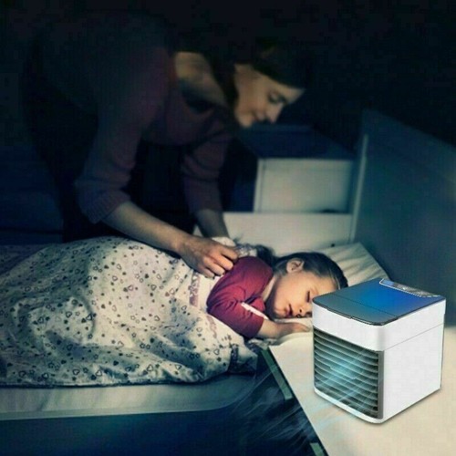 MINI CONDIZIONATORE PORTATILE VENTILATORE TAVOLA CLIMATIZZATORE AD ACQUA ARTIC - Foto 3 di 7