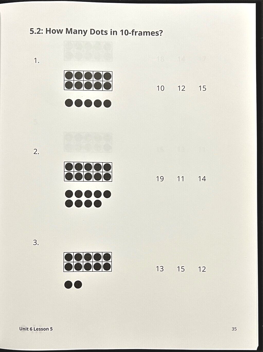 Kindergarten LEARN ZILLION STUDENT WORKBOOK (Unit 6) (2021
