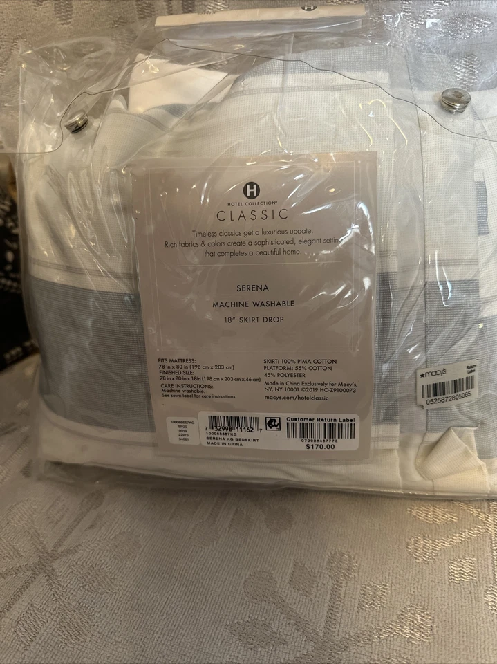 Hotel Collection Серена классический кровать юбка король 18» юбка падение $170 😃😃 - Изображение 2 из 2
