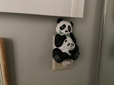 Panda Night Light Mother & Baby Figure is 5'' x 3''