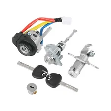 Full Lock Cylinder Set Key Ignition Start Barrel Compatible with Hyundai Sona...