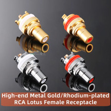 1pcs Jack RCA Female Socket Plug HIFI Fever Audio AV Amplifiers Cable Connector