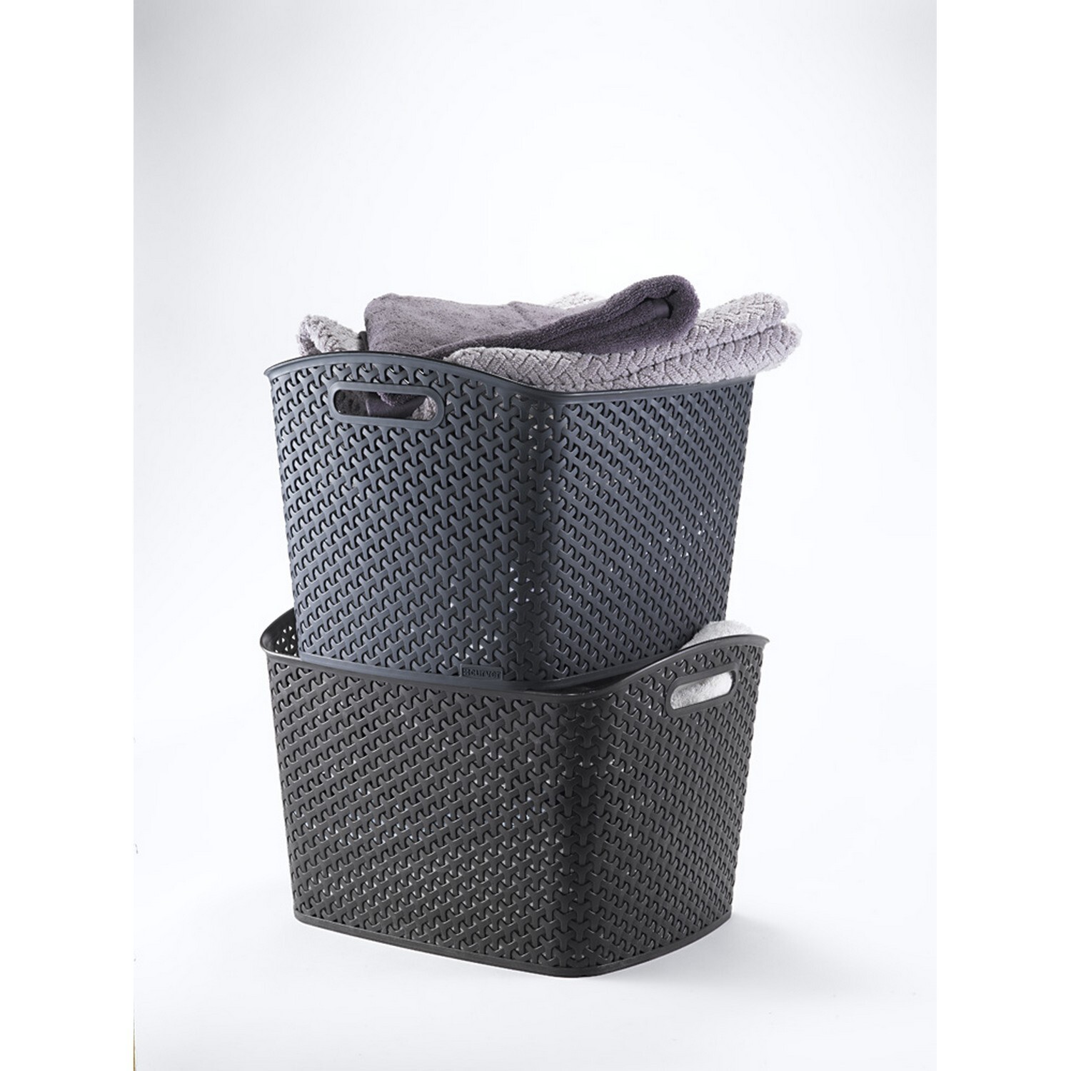 Curver MyStyle ExtraLarge Rectangular Plastic Storage Basket 28L