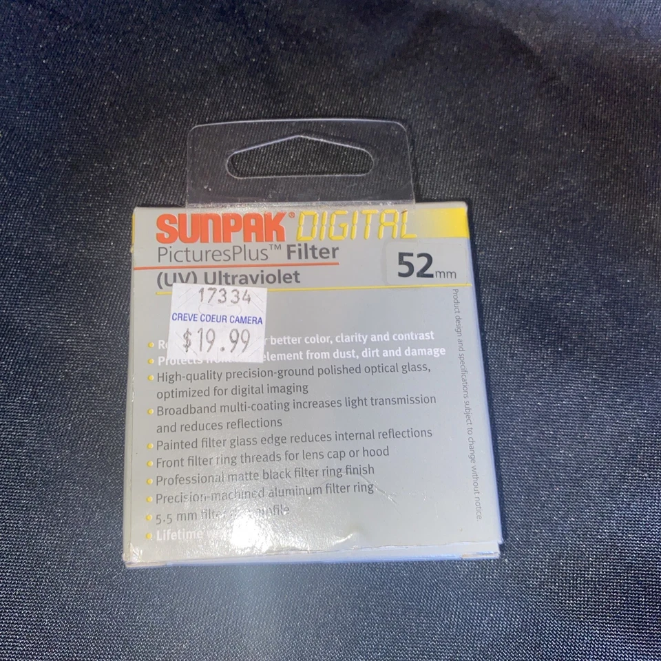 52mm Digital  UV Ultraviolet Lens Protection Filter Safety  52 mm DF-7032-UV New - Image 2 of 4