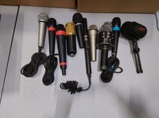 Lot of 10 Used Microphones - Various Brands  Models, Working