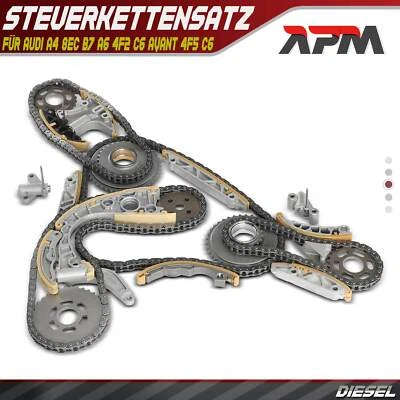 Jeu De Chaîne De Distribution Pour Audi A4 A6 Touareg 2.7 3.0 Diesel - Photo 1/4