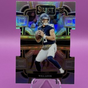 Will Levis 2023 Panini Select Prizm Silver Concourse Die Cut Titans #96
