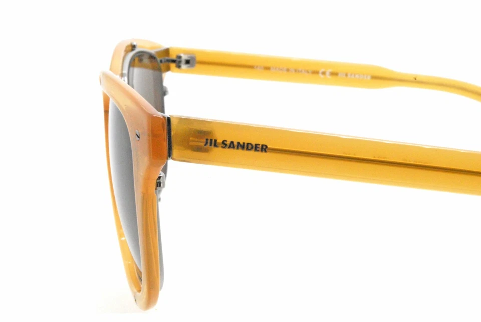 Nuevas gafas de sol auténticas Jil Sander JS704S 771 translúcidas de plástico marrón claro Foto 3 de 4