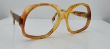 Vintage Amerian Optical AO 588 Brown Oval Horn-Rimmed Sunglasses USA FRAMES ONLY