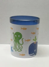 Jumping Beans Fish Tales Waste Basket Kids Nautical Theme - VGC