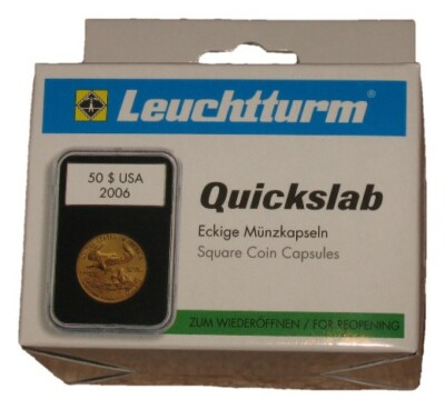 Pack of 5 Lighthouse 22mm QuickSlab Rectangular Graded Coin Slabs