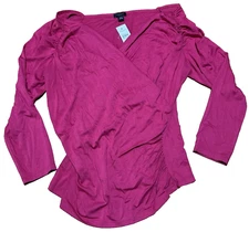 Ann Taylor Factory M Short Sleeve Pink Shirt