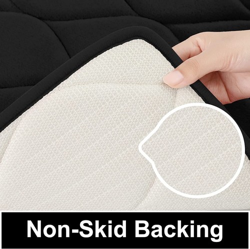 Foam Bathroom Rugs Ultra Soft Non Slip Mat Water Absorbent Washable Shower Floor - Picture 2 of 6