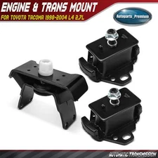 3x Engine Motor & Automatic Transmission Mount for Toyota Tacoma 1998-2004 2.7L