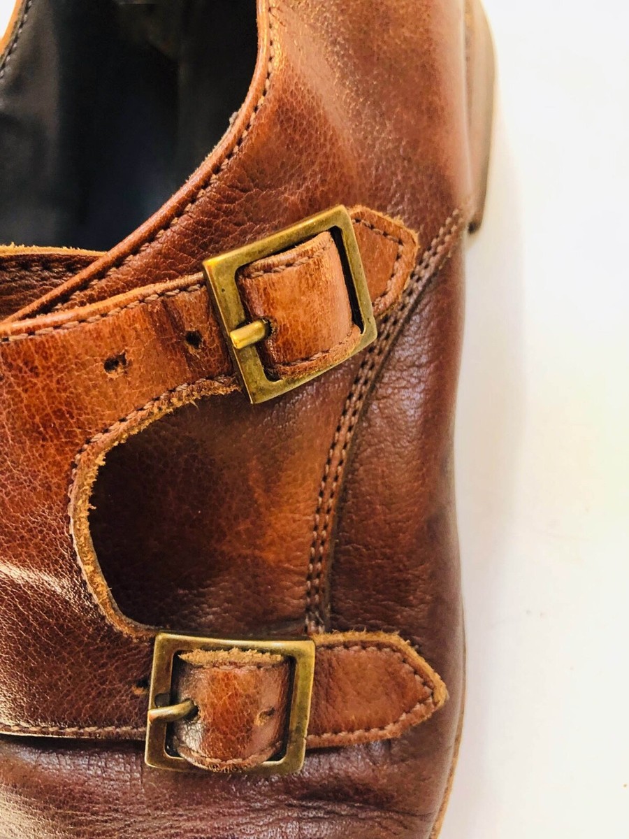 To Boots New York Vintage Brown Leather Monk Strap Classic To Boots New York Vintage Brown Leather Monk Strap Classic