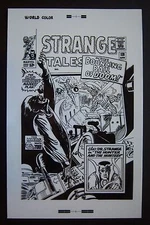 Original Production Art STRANGE TALES #131 cover, BOB POWELL art