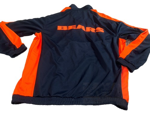 Chicago Bears Lined Zip Up Jacket XL Mens Blue NFL Embroidered Pockets - Picture 13 of 13