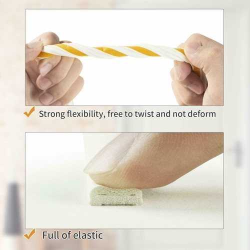 66ft Weather Stripping Door Seal Self Adhesive Foam Weatherproof Door Stopper - Picture 4 of 7