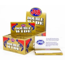 24 JOB GOLD DOUBLE WIDE ROLLING PAPERS 24 LEAVES PER BOOK NEW