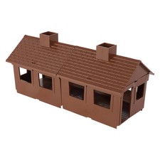 BMC Classic MPC Western Bunkhouse Brown Plastic Figure Cabin House Building 1:32