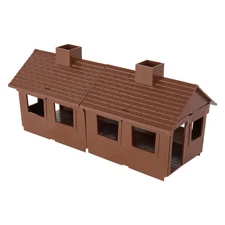 BMC Classic MPC Western Bunkhouse Brown Plastic Figure Cabin House Building 1:32