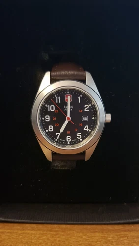 VICTORINOX Swiss Army Garrison 241084 Brown Leather Strap *NEW - Picture 3 of 17