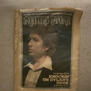Rolling Stone June 1974 Issue - Bob Dylan Cover, Illustrated, English, Music