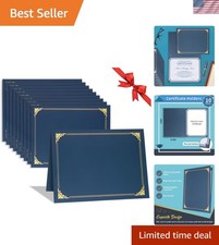 10 Packs Certificate Holders, Navy Blue Certificate Covers, Diploma Holders, ...