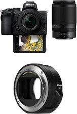 Nikon Z50 Compact Mirrorless Digital Camera, 2 Zoom Lens Kit NIKKOR Z DX 16-50mm