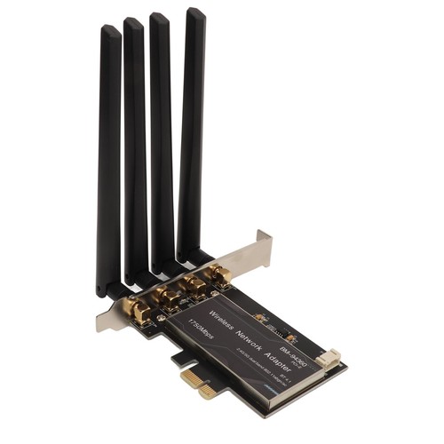 PCIe Network Adapter 2.4G 450Mbps 5G 1300Mbps 4 Antennas Standard IEEE BT4.1 PCI - Picture 10 of 22