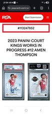 2023 Court Kings Works in Progress Amen Thompson RC #12 PSA 9 POP 6