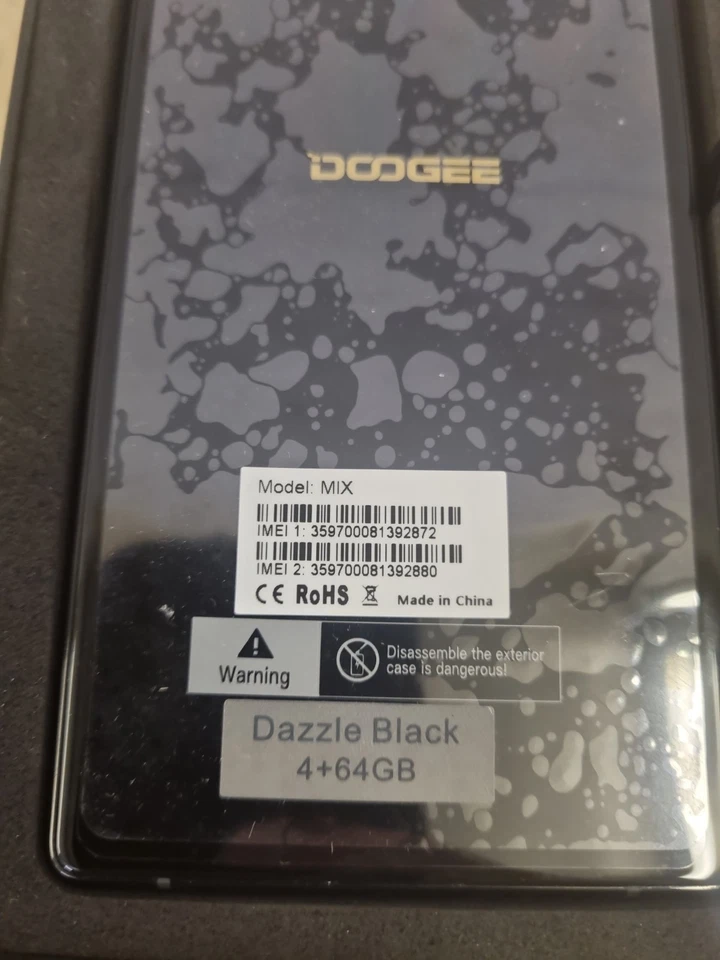 Smartphone DOOGEE Mix - 64 Go - Noir éblouissant (débloqué) (4 Go de RAM) - Photo 3/4