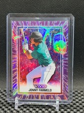 Jonny Farmelo 2025 Leaf Vivid - Base Purple Lava  #1/1 Mariners