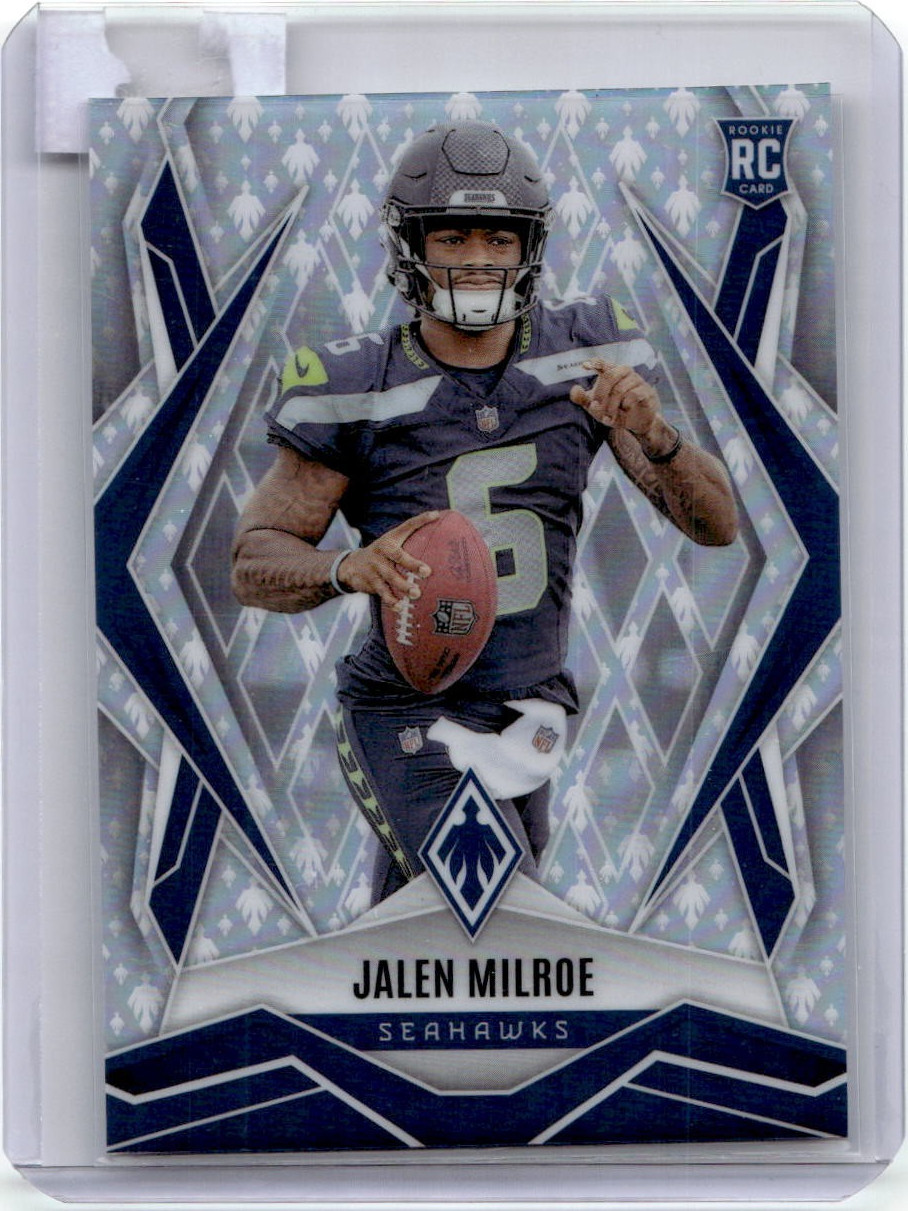2025 PANINI PHOENIX JALEN MILROE #151 ROOKIE RC LOGO PRIZM SP 139/149 SEAHAWKS