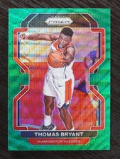 2021-22 Panini Prizm Thomas Bryant #7 Green Wave Washington Wizards
