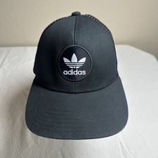 Black Adidas Truckers Snapback Mesh Baseball Cap Hat Unisex