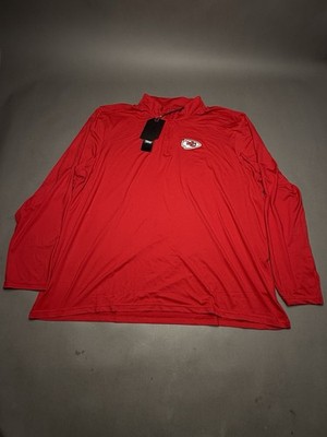 Kansas City Chiefs Antigua NFL Team Apparel Quarter Zip Pullover 3XL NWT 1/4 Zip