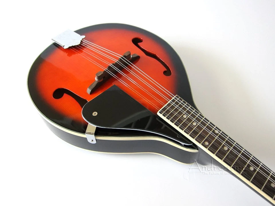 STAGG SOLID SPRUCE TOP A-STYLE BLUEGRASS MANDOLIN w/ VIOLIN SUNBURST FINISH - Image 3 of 4