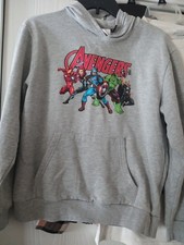 Avengers Gray Hoodie Size Large Youth
