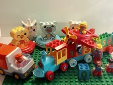 lego duplo zahlenzug plus Steine und Bauplatte