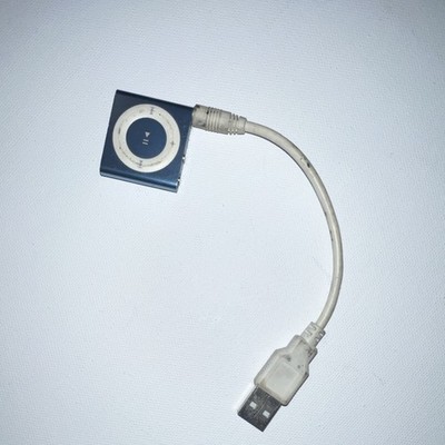 Apple iPod Shuffle 2nd Generation Blue Clip Player USB 2.0 Headphone Jack