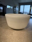 Vintage Hamilton Beach Mixer Pyrex Milk Glass Large Bowl #24 8.5" diameter